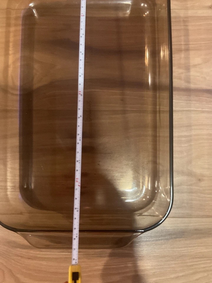 Pyrex 233-R Amber 3 Qt Rectangular Baking Dish 13x9 Vintage Ovenware - Image 3 of 4
