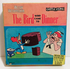 Castle Films Super 8 Woody Woodpecker: The Bird Who Came to Dinner B/W