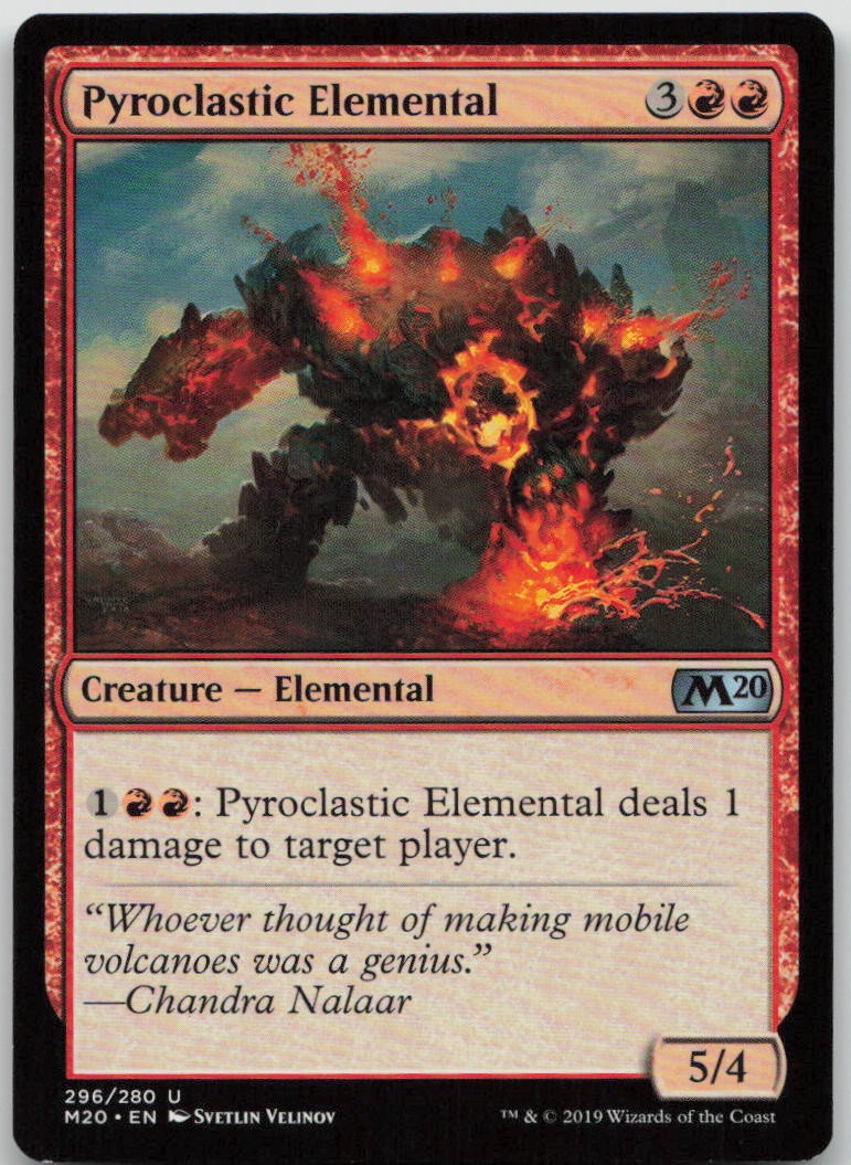 Pyroclastic Elemental 296 Uncommon Core Set 2020 Magic: The Gathering NM