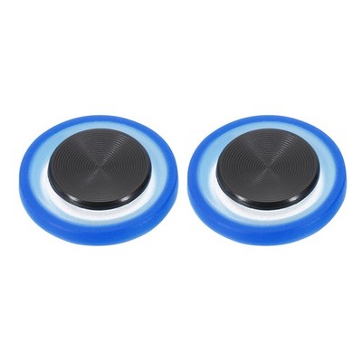 2Pcs Mobile Phone Game Joystick Frosted Spiral Game Control Joystick Blue