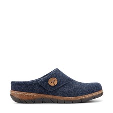 Earth Ezra Slip-On Cushioned Arch Support Womens Mules Loafers Navy - 9 Medium