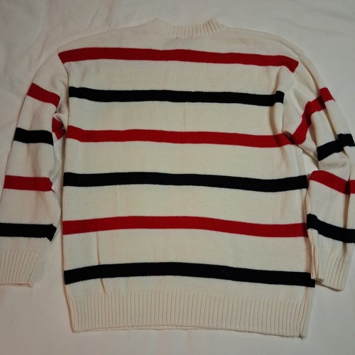 Forever 21 x Disney MICKEY Mouse Wool Blend Sweater Womens Size Small Stripped - Picture 2 of 5