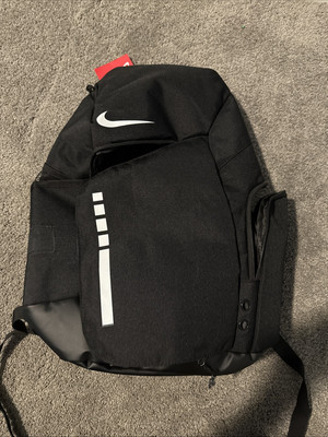 New Nike Elite Pro Basketball Backpack Black One Size Durable Bag