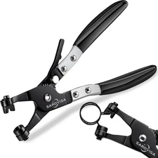 Hose Clamp Pliers, Heavy Duty Tool with Locking Gear ＆ Black 