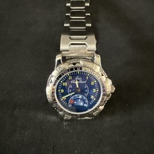 Eric Chevillard, Men's Stainless Steel Watch, Working, Blue Dial Face, Analogue