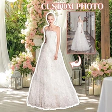 Custom Photo ized Cutout Figure - Life-Size Standing Bride & Groom or Wedding