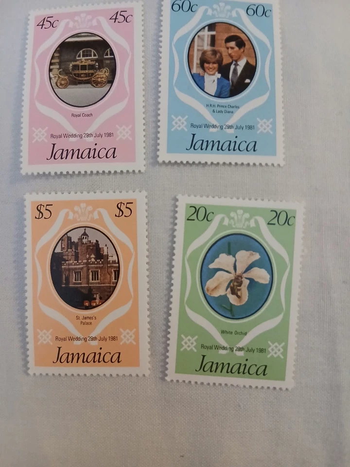 K525  Guyana 1983  Royal Wedding flora1v.  MNH with various other stamps Diana - Image 2 of 4