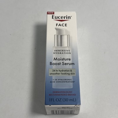 Eucerin Moisture Boost Serum 3x Hyaluronic Acid Concentration 24Hr Hydration 1oz