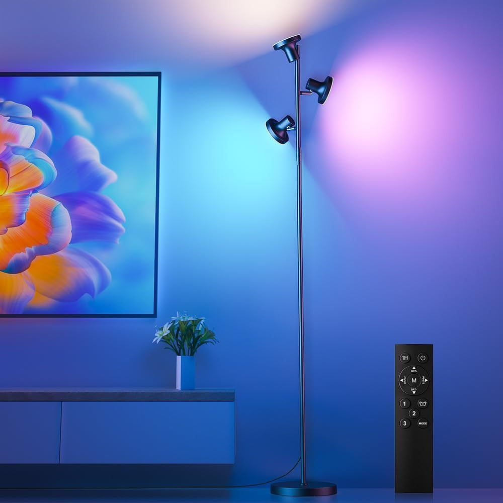 Piantana LED RGB 36W 2500Lm Lampada Terra Salotto Dimmerabile Professionale