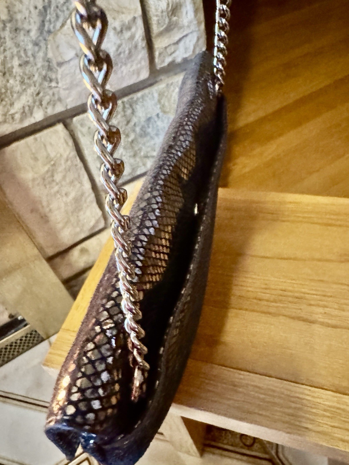 MICHAEL KORS Shoulder Bag Python Leather Clutch C… - image 6