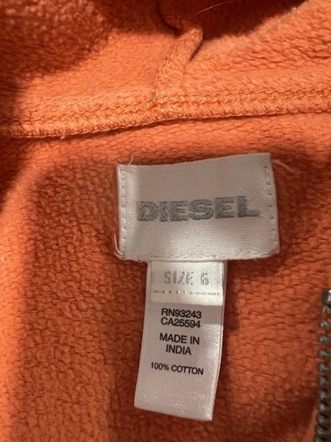 Diesel Unisex Hoodie Size 6 - Picture 3 of 4