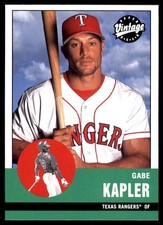 Gabe Kapler 2001 Upper Deck Vintage #87 Rangers MLB READ FREE SHIP AutographDen