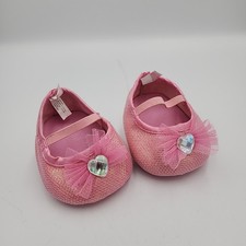 Build A Bear Workshop Shoes Glitter Rainbow Pink High Heels Teddy Bear