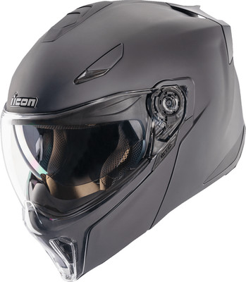 ICON Threshold  Modular Helmet Solid Matte Black