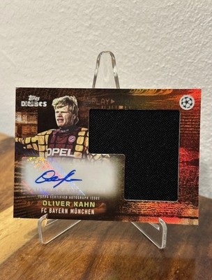 Topps Decades 1990 Edition Oliver Kahn Legends Auto Autograph Relic / Patch /5