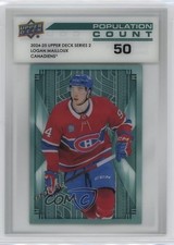 2024-25 Upper Deck Series 2 Population Count 50 /50 Logan Mailloux #PC-47 2tb