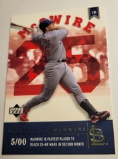 2002 Upper Deck Mark McGwire Tribute Card 5/00 #MM-104 St. Louis Baseball VTG