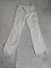 New Y2k Polo Jeans Company Ralph Lauren Womens Size 2 Beige Cargo Pants Cotton