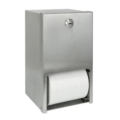 STARDRIX 2 Roll Stainless Steel Commercial Toilet Paper Dispenser, Heavy Duty Wall Mount