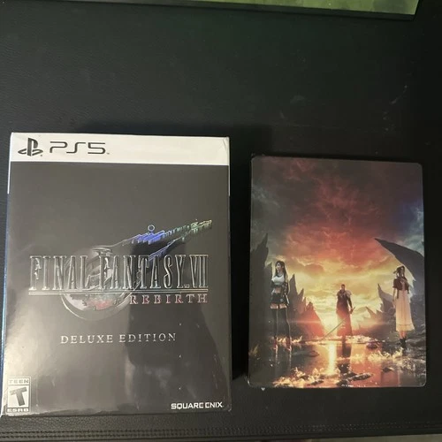 Final Fantasy VII 7 Rebirth Deluxe Edition - New-PS5 + Best Buy Steelbook New
