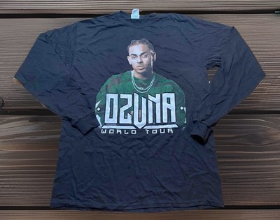 Ozuna 2018 Tour Shirt NEW Long Sleeve Concert Dates Puerto Rico Reggaeton Baila