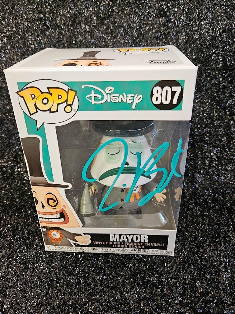 ¡FUNKO POP AUTOGRAFIADO FIRMADO A MANO POR TIM BURTON! Certificado de autenticidad 807 PESADILLA ANTES DE NAVIDAD