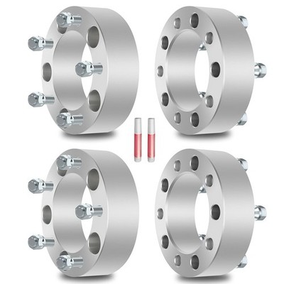 4Pcs 2 inch 5x5.5 Wheel Spacers 1/2 Studs 108mm Bore for Ford Bronco F-150 E-150