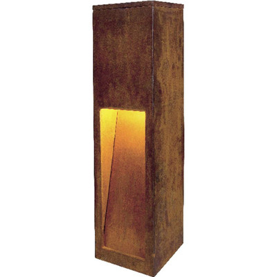 SLV 229410 Rust Slot 50 Außenstandleuchte Energiesparlampe Garten-Wegelicht E27
