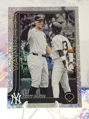 2025 Topps Update Aaron Judge / Jazz Chisholm Jr. Veteran Combos #US85 Holo Foil