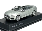 DEALER MODEL AUDI A5 CABRIOLET FLORETT SILVER 1:43 DIE CAST METAL MODEL NEW BOX