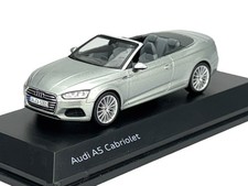 DEALER MODEL AUDI A5 CABRIOLET FLORETT SILVER 1:43 DIE CAST METAL MODEL NEW BOX