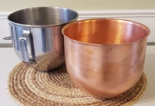 KitchenAid Copper Bowl Insert And Bowl for 5 Qt. Lift Mixer K5SS 
