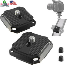 2 Pack 38mm Arca Swiss Quick Release Plate Aluminum Camera Mount