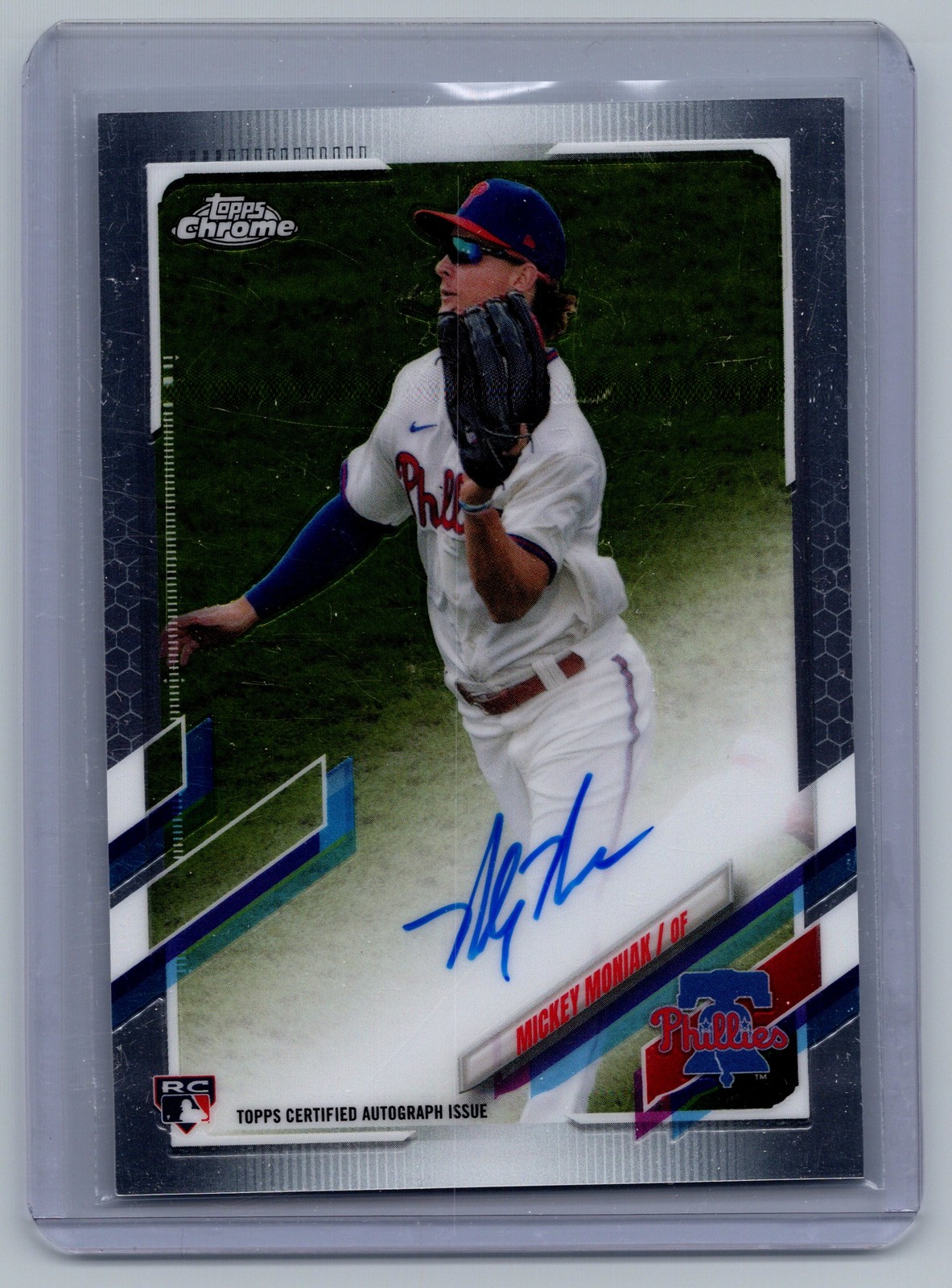 2021 Topps Chrome #RA-MM Mickey Moniak Philadelphia Phillies AU Auto