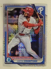 2024 Bowman - Chrome Prospects Justin Crawford #BCP-17 Mojo Refractor (RC)
