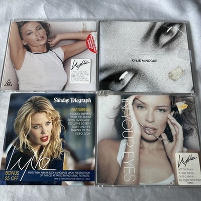 Kylie Minogue CD Singles Bulk Lot x4 90s 00s Pop Music Australian Editions Bonus