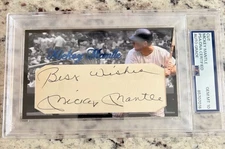 Mickey Mantle Signed 3x5 Custom Card PSA DNA PSA 10 Auto Autograph 1/1 Yankees