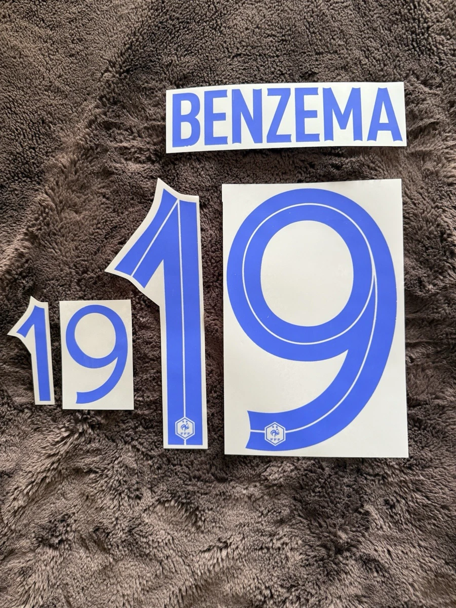 FLOCAGE NAMESET OFFICIEL Equipe De France Benzema Exterieur 2022/2024
