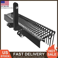 3 Point 60" Pine Straw Rake Landscape Rake for Cat0 Cat1 Tractor Rake Attachment