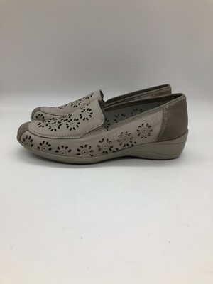Longo Damen Halbschuhe N/A Echtleder Beige 36