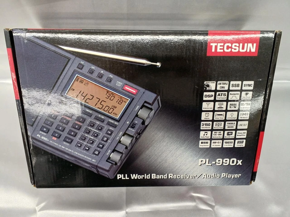 Receptor BCL de gama alta TECSUN PL-990x FM/MW/SW/SSB/CW modelo japonés con caja - Imagen 1 de 4