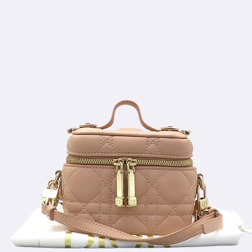 Dior S0935ONMJ Pink Cannage Lady Dior Micro Vanity Case 2-Way