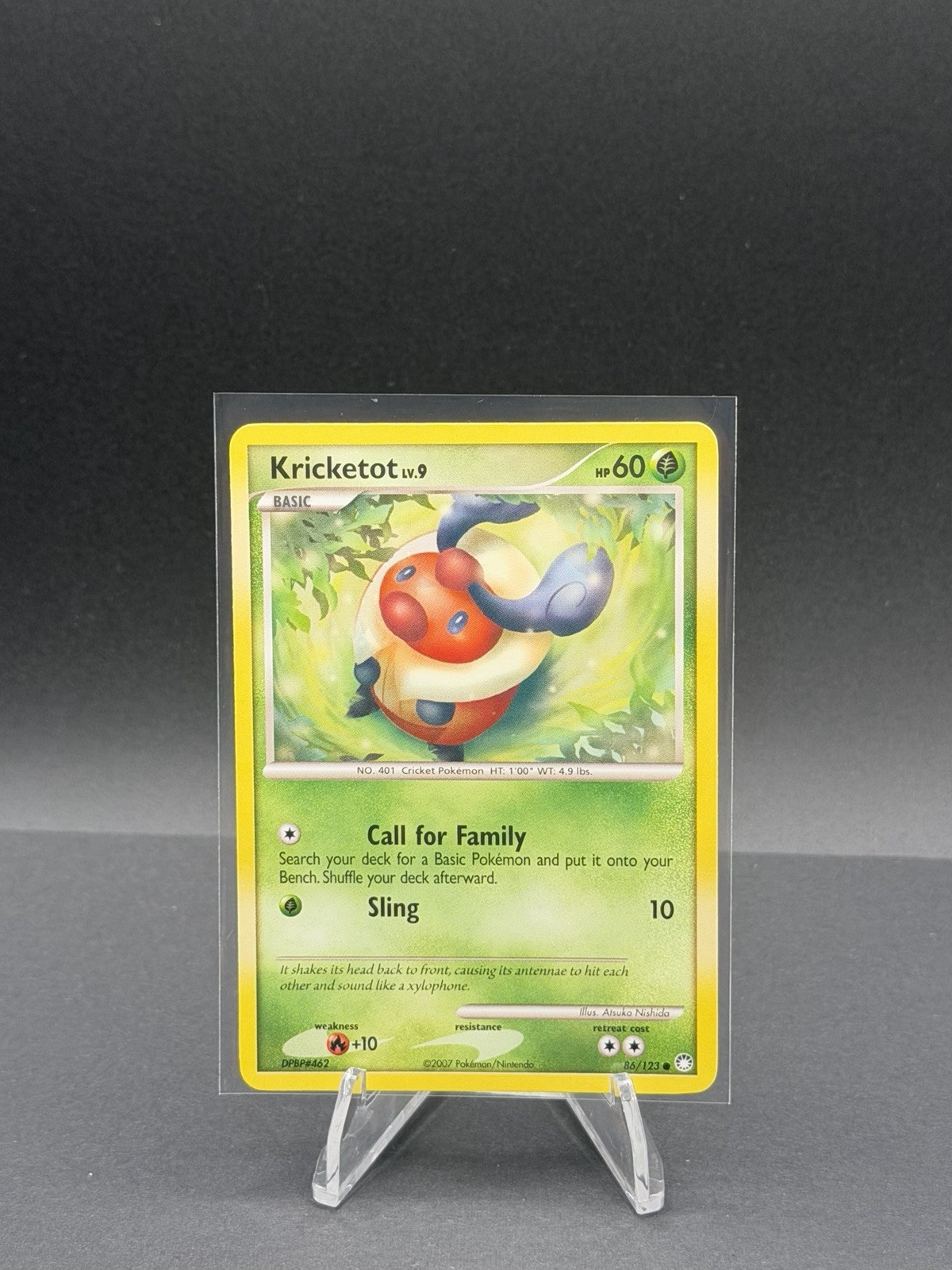 Pokémon TCG- Kricketot 86/123 Common Mysterious Treasures NM