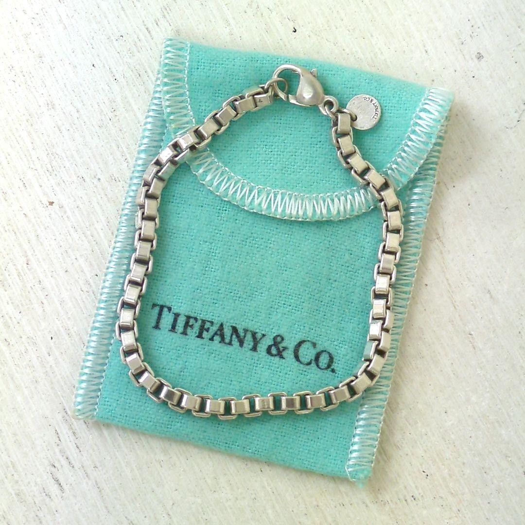 Tiffany 925 Silver Venetian Bracelet for Men and Women New Jewelry