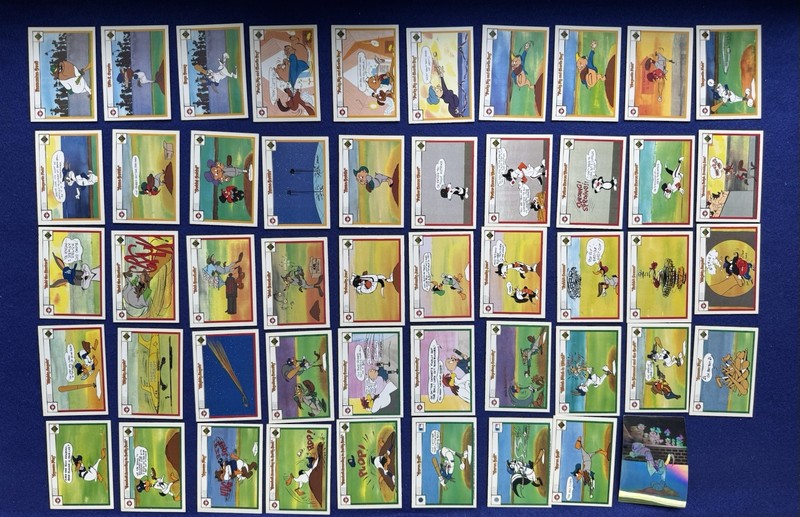 1990 Upper Deck Comic Ball Looney Tunes Baseball Cards Lot of 48 plus holo