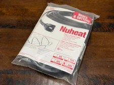 NUHEAT 25ft Self-Regulating Heating Cable Roof Gutter De-ice Plug-in 13PK08W1-25