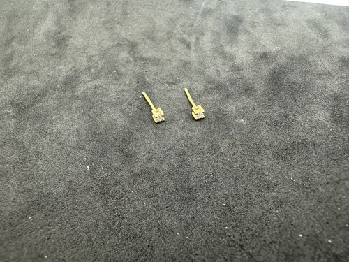 0.26g Vintage Sterling Silver 925 Tiny Stud Earrings Unique M