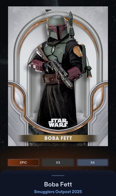 Boba Fett - Galactic Antiquities Orange Foil Epic - Star Wars Card Trader