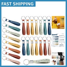 Colorful Inspirational Key Rings - 24 Pcs Employee Appreciation Gift Set