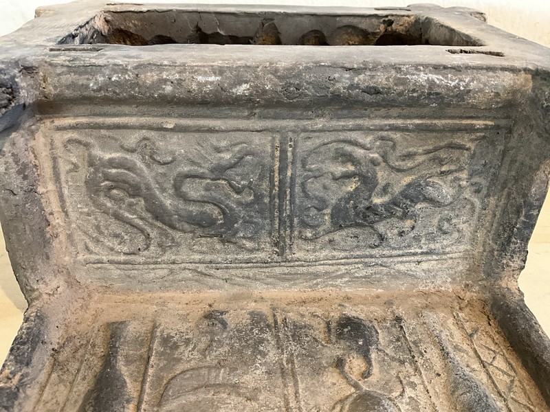 Ancient Chinese Han Dynasty Style Pottery Well Base